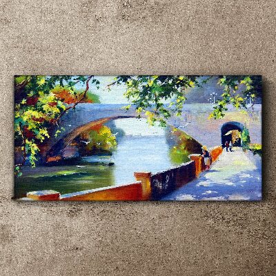 Tablou canvas Pod în parcul însorit