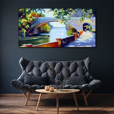 Tablou canvas Pod în parcul însorit