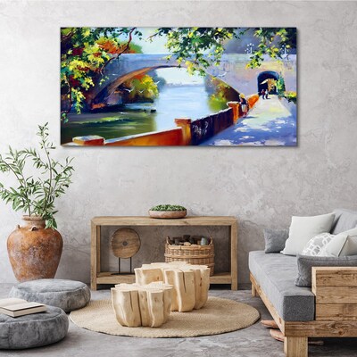 Tablou canvas Pod în parcul însorit