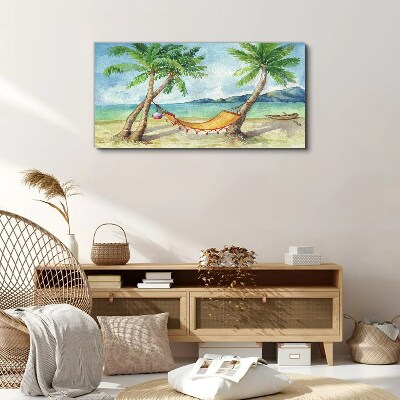 Tablou canvas Relaxare pe plaja tropicala