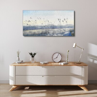 Tablou canvas Un peisaj liniștit cu ierburi