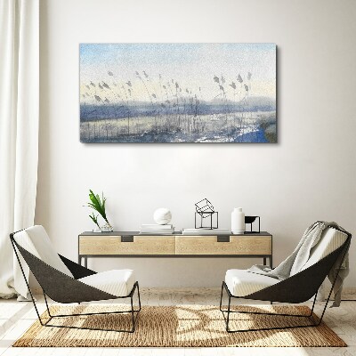 Tablou canvas Un peisaj liniștit cu ierburi