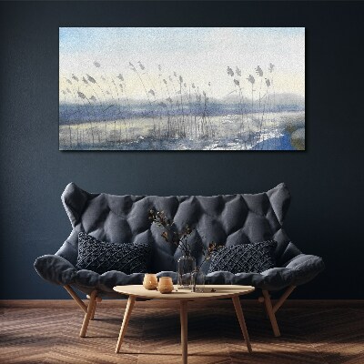 Tablou canvas Un peisaj liniștit cu ierburi