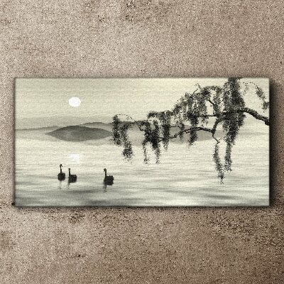 Tablou canvas Tăcere lângă apă