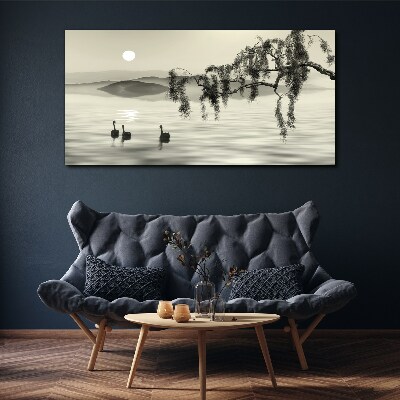Tablou canvas Tăcere lângă apă