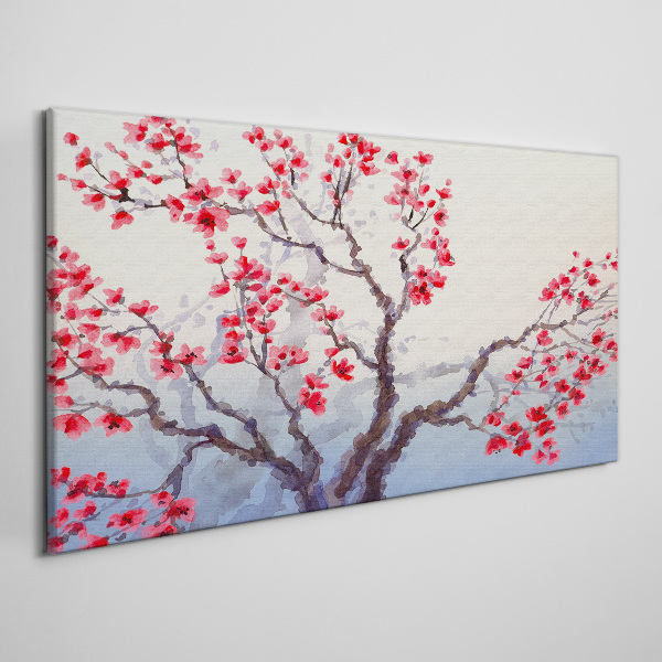 Tablou canvas ramuri de copac flori