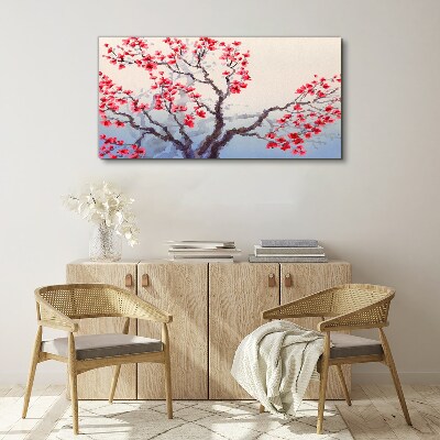 Tablou canvas ramuri de copac flori