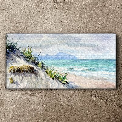 Tablou canvas Peisaj de plajă cu dune