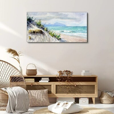 Tablou canvas Peisaj de plajă cu dune