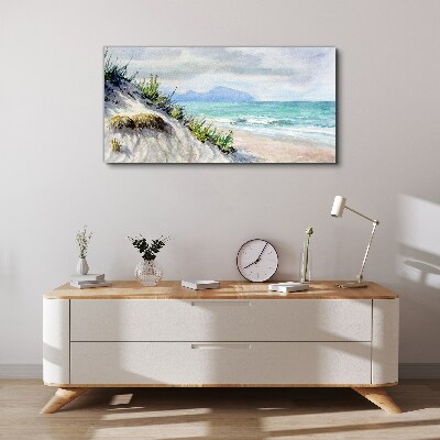 Tablou canvas Peisaj de plajă cu dune
