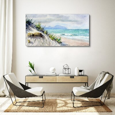 Tablou canvas Peisaj de plajă cu dune