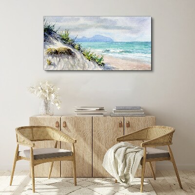 Tablou canvas Peisaj de plajă cu dune