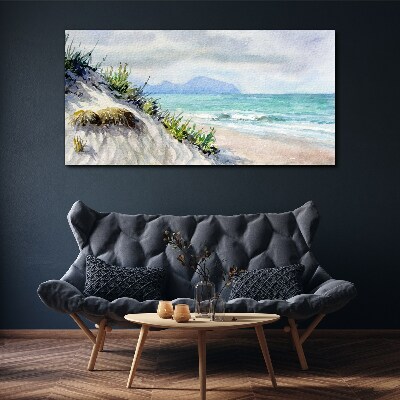 Tablou canvas Peisaj de plajă cu dune
