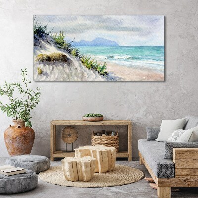 Tablou canvas Peisaj de plajă cu dune