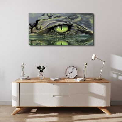 Tablou canvas Ochiul de broască în reflexia apei