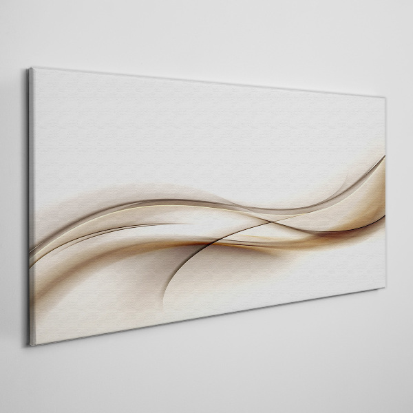 Tablou canvas Valuri delicate în nuanțe de bej