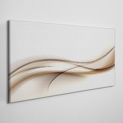 Tablou canvas Valuri delicate în nuanțe de bej