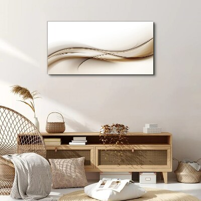 Tablou canvas Valuri delicate în nuanțe de bej
