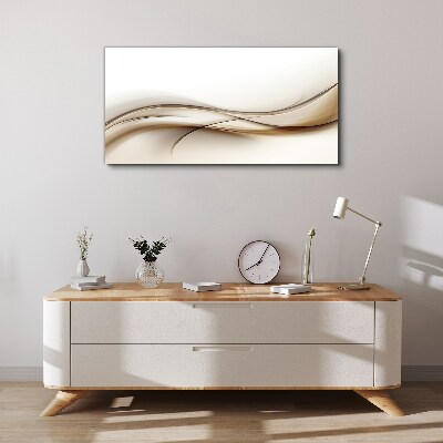 Tablou canvas Valuri delicate în nuanțe de bej