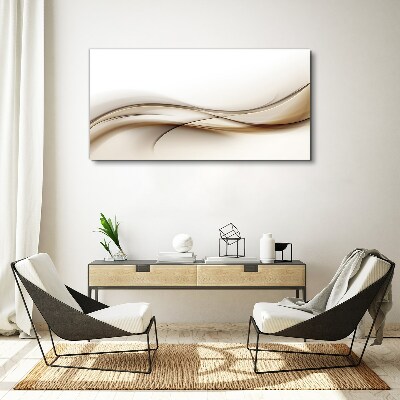 Tablou canvas Valuri delicate în nuanțe de bej