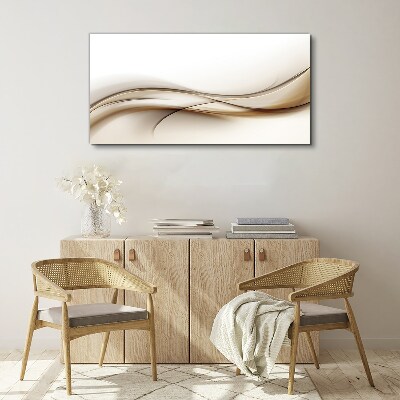 Tablou canvas Valuri delicate în nuanțe de bej
