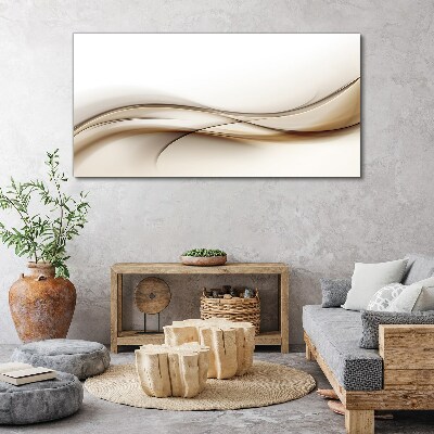 Tablou canvas Valuri delicate în nuanțe de bej