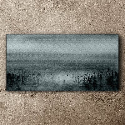 Tablou canvas Peisaj cețos cenușiu-stâncos