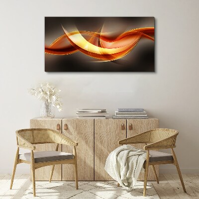 Tablou canvas Valuri dinamice de culori calde