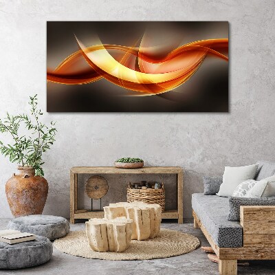 Tablou canvas Valuri dinamice de culori calde