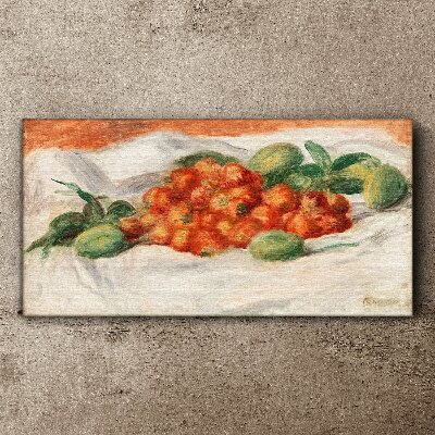 Tablou canvas Buchet de fructe pe fundal alb