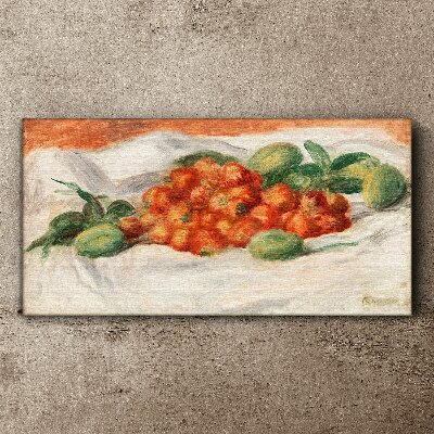 Tablou canvas Fructe Migdale Căpșuni