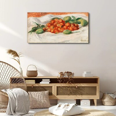 Tablou canvas Buchet de fructe pe fundal alb