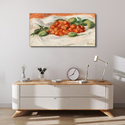 Tablou canvas Buchet de fructe pe fundal alb