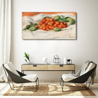 Tablou canvas Buchet de fructe pe fundal alb