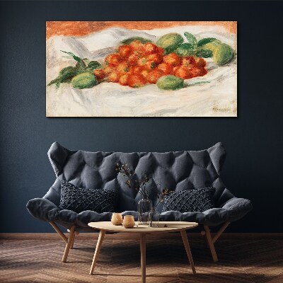 Tablou canvas Buchet de fructe pe fundal alb
