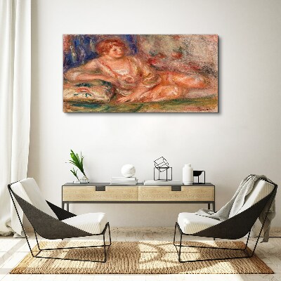 Tablou canvas Un moment de liniste cu flori pe fundal