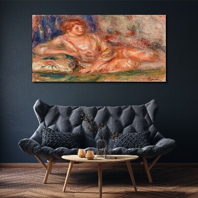 Tablou canvas Un moment de liniste cu flori pe fundal