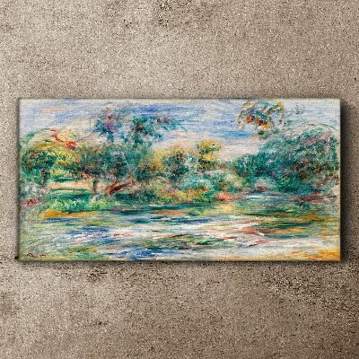 Tablou canvas Peisaje de vară în culori pastelate