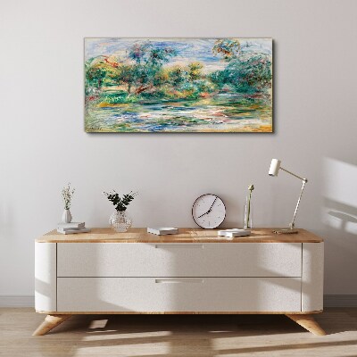 Tablou canvas Peisaje de vară în culori pastelate