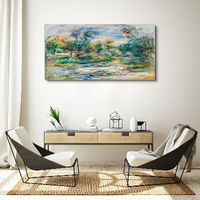 Tablou canvas Peisaje de vară în culori pastelate