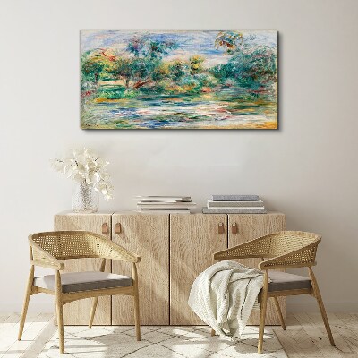 Tablou canvas Peisaje de vară în culori pastelate