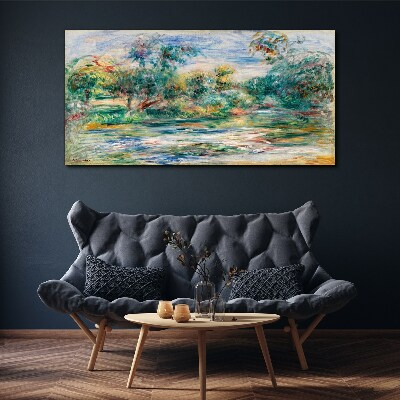Tablou canvas Peisaje de vară în culori pastelate