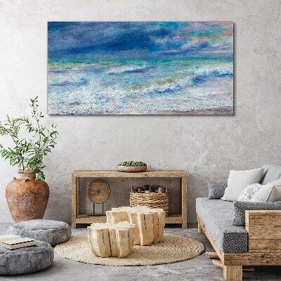 Tablou canvas valuri de mare cer