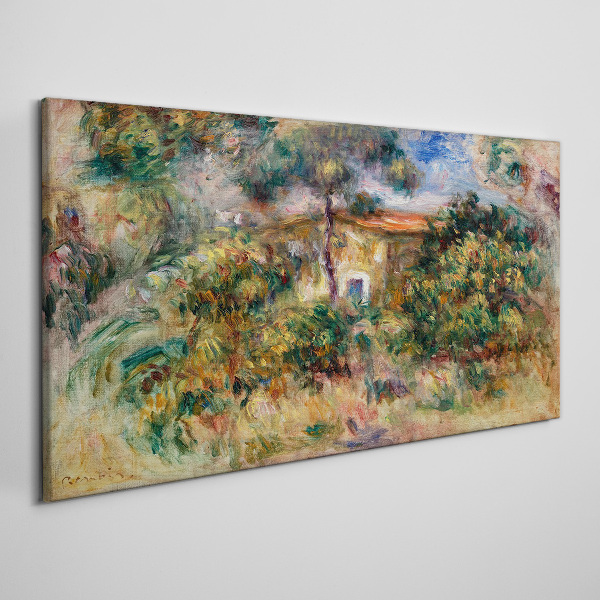 Tablou canvas Peisaj verde cu o casă