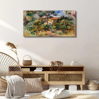 Tablou canvas Peisaj verde cu o casă