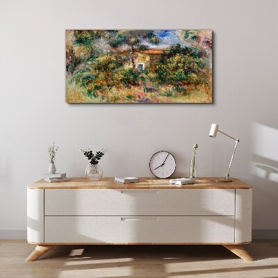 Tablou canvas Peisaj verde cu o casă