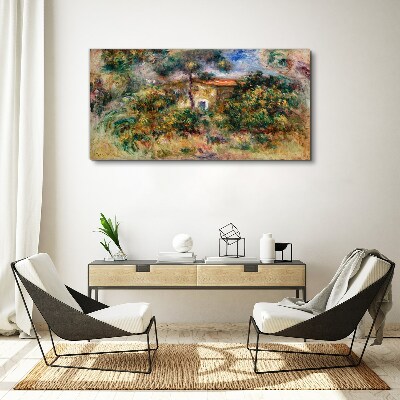 Tablou canvas Peisaj verde cu o casă