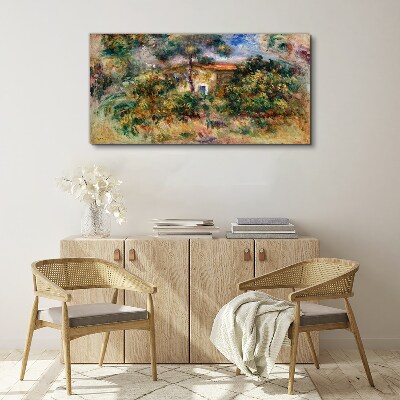Tablou canvas Peisaj verde cu o casă