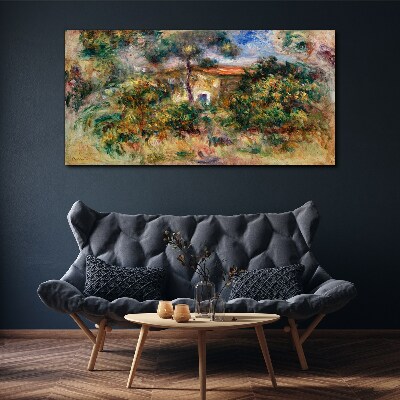 Tablou canvas Peisaj verde cu o casă