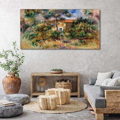 Tablou canvas Peisaj verde cu o casă